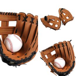 New Baseball Catcher Teeball Gloves Kids Youth Adults Softball Practice Equipment Left Hand