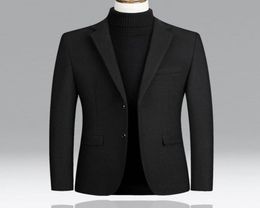 Men039s Jackets Autumn Thick Grey Blazer Male Mens Wool Coat Casual Suit Jacket Winter Oversized Woollen Overcoat Long Sleeve Fo6735740