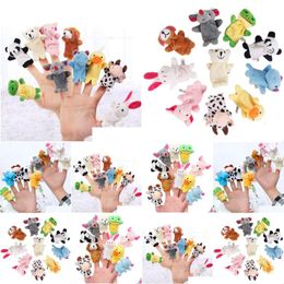 Party Favour 1000Pcs/Lot Cute Cartoon Biological Animal Finger Puppet P Toys Child Baby Dolls Dh9485 Drop Delivery Home Garden Festive Dho5S