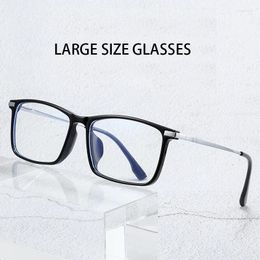 Sunglasses Frames Retro Fashion Square Eyewear Ultra Light TR90 Optical Prescription Glasses Frame Man Large Size Eyeglasses Luxury 2024