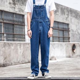 Men's Jeans Oversize Fashion Spring Autumn Denim Overalls Multi-pocket Suspenders Male's Breathable Long Pants Jumpsuits Outwear