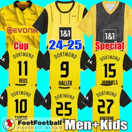 24 25 Dortmund HALLER SANCHO football shirts soccer jerseys Special 2024 2025 All Black football shirt REUS NEONGELB HUMMELS ADEYEMI BRANDT YEYNA men kids kit