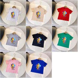 Top kids T shirts Colourful Flower Doll boys top Size 90-150 CM designer baby clothes girl Short Sleeve summer cotton child tees 24Feb20