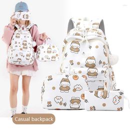 School Bags For Girls Kawaii Backpack Teenagers Kids Students Backpacks With Pencil Case Lunch Bag