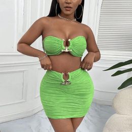 Bathing Suit Cover Ups Outlet Cape Beach Swimsuit Kaftan Dress For Women Outfits Set Breast Bare Back Top Sexy Buttock Skirt