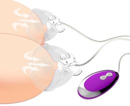Tongue Lick Nipple Suction Cups Vibrator Nipple Sucker Vibrator Electric Breast Pump Breast Enlarge Massager Sex Toy for Woman Y203039460