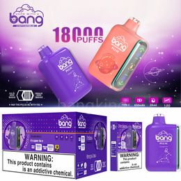 Original Bang Pulse 18000 Puffs Digital Disposable Vape Dual Modes Box Mesh Coil 26ml Prefilled Desechable Vaping System Liquid Indicator LED Display