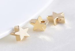 100pcs 5mm Star Beads Gold plated spacer Beads Jewerly Accessories Jewelry Making findings9172891