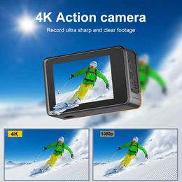 Sports Action Video Cameras Ourlife Action camera Ultra HD 4K Dual Screen 2.0 WiFi 170D 16MP Underwater 30M Waterproof Helmet Cam Camera 4k Sports Camera J0518