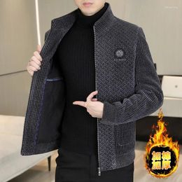 Men's Jackets 2024 Winter Thickened Warm Wool Blends Brand Casual Business Trench Coat Windproof Overcoat Social Men Clothing