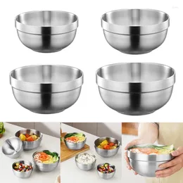 Bowls Stainless Steel Salad Bowl Easy To Clean Insulated Soup Metal Insulation Kitchen Dinnerwares Practical Tablewares