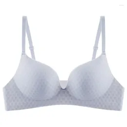 Bras Solid Traceless Gathers Anti-sagging Underwear Without Steel Rings Women's Smooth Face Sexy Backless High Impact Sports Bra