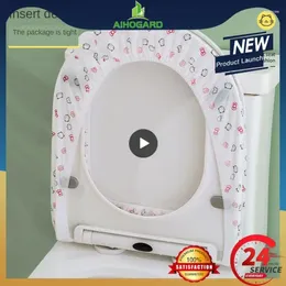 Toilet Seat Covers Safety Bathroom Pad 1piece Biodegradable Disposable Cover Soluble Water Mat Accessories