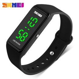 SKMEI Women Sports Watches Girls Simple Design LED Watch Ladies Digital Wristwatches 30M Water Resistant Relogio Feminino 1265 199I