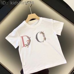 DHgate Preschool Designer Summer Children's Designer T-shirt Children's Fashion Clothing Boys and Girls Round Neck T-shirt Loose Letter Printed Top Hip Hop T-shirt