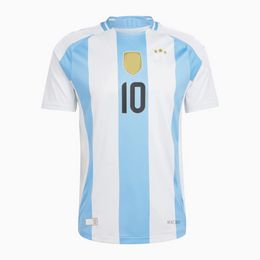 2024 Argentina 3 star Soccer Jerseys Commemorative Fans Player Version MESSISs DYBALA DI MARIA MARTINEZ DE PAUL MARADONA Kids Kit Men Copa America Cup Camisetas Home