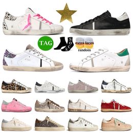 New Arrival Designer OG Men Women Casual Shoes Golden Sneakers Italy Dirty Old Vintage Ball-star Black Pink Glitter Mens Flat Trainers Rubber Loafers Sports Walking
