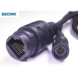 2024 ESCAM LAN cable for CCTV IP camera board module (RJ45 / DC) standard type without 4/5/7/8 wires , 1x status LEDfor RJ45 CCTV module wire