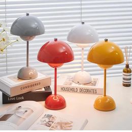 Table Lamps 3 Lighting Colours Dimmable Rechargeable LED Touch Night Light Home Bedroom Desk Bedside Decor Ambiant