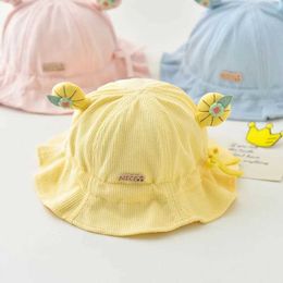 Caps Hats Spring Summer Baby Sun Hat Cute Ear Infant Girl Bucket Hats For Toddler Kids Outdoor Casual Fisherman Cap Y240517