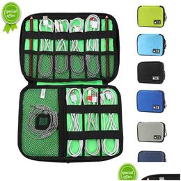 Tool Bag New Large Usb Earphone Storage Shockproof Flash Drive Organizer Digital Gadget Holder Travel Cellphone Mobile Charger Case Dr Dhign