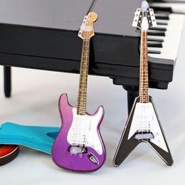 Simulation Classical Guitar Dollhouse Miniature Musical Instrument Popular guitars Model for s OB11 Doll Decor Accessories