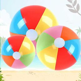 Other Toys 3 pieces of inflatable beach balls rainbow colored swimming pool party discounts summer water toys PVC inflatable beach balls multi-color beach toys
