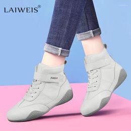 Casual Shoes Luxury Women's Boots Genuine Leather Ankle Work Handmade Outdoor Woman High Help Trekking