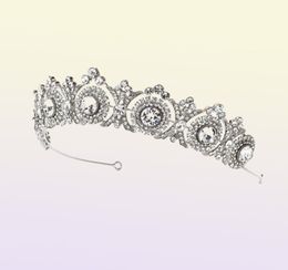 New Western Style Bridal Crown Headband Gorgeous Crystal Bride Headpiece Hair Accessories Wedding Tiaras Hair Jewellery Party Gift C3087957
