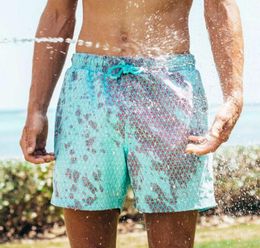 Summer mens swimming TemperatureSensitive ColorChanging Beach Pants Swim Trunks shorts color changing swimwear Short8578382