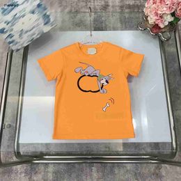 Top kids designer clothes fashion Cartoon dog print Short Sleeve tees Size 100-160 CM Baby T-shirt Summer Child t shirt June27