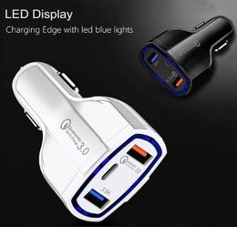 3 Ports Car Charger 5V31A QC30USB20 and PD TypeC Fast Adapter2144726