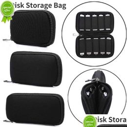 Tool Bag New U Disc Protective Holder Flash Drives Zipper Usb Case Travel Storage Portable Organiser Dustproof Durable Shockproof Drop Dh8Lt