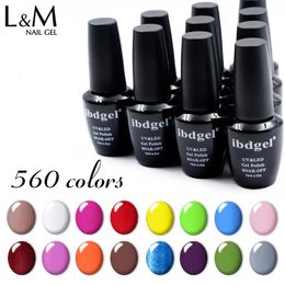 Ibdgel 12 färger 15 ml nagelgel polska tillbehör semipermanent lackkonst blöt av led uv venalisa 240430