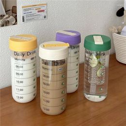 Water Bottles 700ml High Borosilicate Glass Bottle With Tea Separation Coffee Juice Portable Drinking Straw Cup