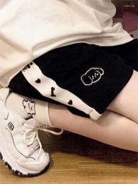 Women's Shorts HOUZHOU Japanese 2000s Style Y2k Baggy Kawaii Harajuku Sweatpants Cute Sweet Sports Pants Oversize Korean Fashion Summer