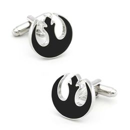 Cuff Links Mens Rebel Alliance Cufflinks Copper Material Black