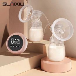 Breastpumps Dual electric breast pump 1000 MAh lithium battery LCD touch screen control portable milk care pump free of bisphenol A d240517