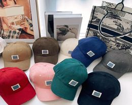 Designer Simple Ball Caps Fashion Baseball Cap Adjustable Hats for Woman Men 9 Color7509655