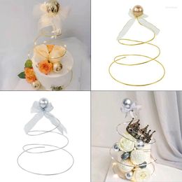 Party Supplies 1pcs Cake Decoration Gold Silver Star Spiral Circle Wishing Tree Dress Oroments Birthday Baby Shower Wedding Decor
