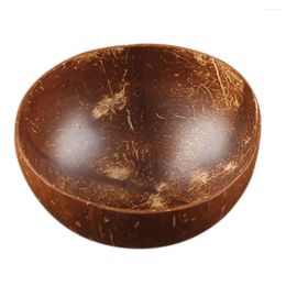 Bowls Coconut Shell Bowl Simple Style Fruit Salad Rice Holder Tableware Accessory Unique Natural Craft Dinnerware