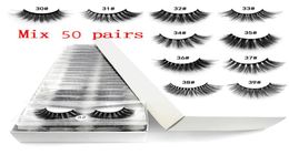 whole 3d mink false eyelashes 30 313233 fake lashes natural long makeup lash extension in bulk 2553307