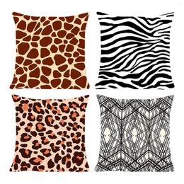 Pillow Satin Pillowcase For Hair Animal Pattern Pillowcases Living Room Sofa Bedroom Decorative Extra Large Pillows