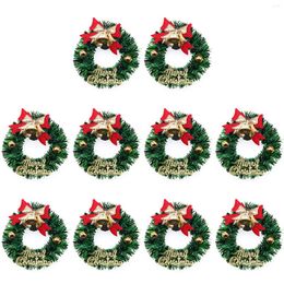 Decorative Flowers 10PCS Christmas Bouquet Arrangement Bulk Decorations Flower Stems DIY Wreath Designs For Table Centrepieces