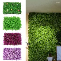 Decorative Flowers Artificial Plant Background Wall Green Leaf Lawn Simulation Grass False Home Wedding Carpet Decor