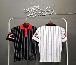 Famous Stripe Mens T Shirt Mens Polos Men Women Clothes Short Sleeve Fashion Star Summer T Shirt Size SXXL5673898