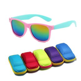 Vintage Square Kids Sunglasses Flexible Safety Children Glasses Fashion Boys Girls Sun Shades Eyewear UV400 Gafas De Sol L2405