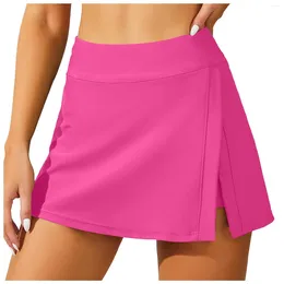 Women's Swimwear Swim Skirt Bottoms For Women Long Belly Tightening Dress Built In Shorts High Waisted Split Pants