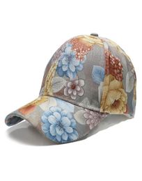 baseball cap new Women Flora Print Sport Headband Classic Sun Sports Visor Hat Cap Adjustable Hat 2019 dropship8739687