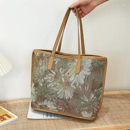 Shoulder Bags Women Crosssbody Handbag High Quality Totes Female Luxury Canvas Clutches Stereoscopic Embroidered Ladies Flower Pattern Bag